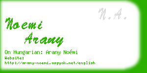 noemi arany business card