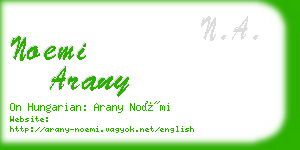 noemi arany business card